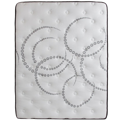 Materasso in schiuma e molle insacchettate 12 pezzi, materasso in scatola - Materasso Premium - Bianco