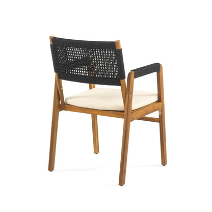 Set da pranzo da esterno Captef in legno di acacia da 5 pezzi di Christopher Knight Home