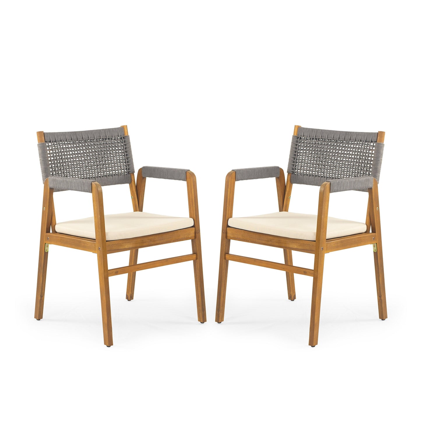 Set da pranzo da esterno Captef in legno di acacia da 5 pezzi di Christopher Knight Home