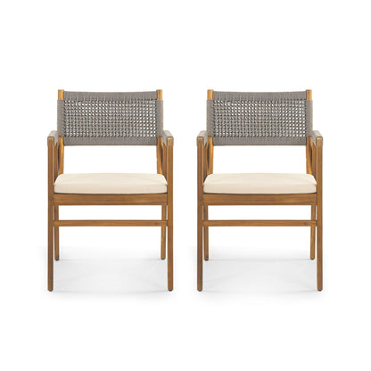 Set da pranzo da esterno Captef in legno di acacia da 5 pezzi di Christopher Knight Home