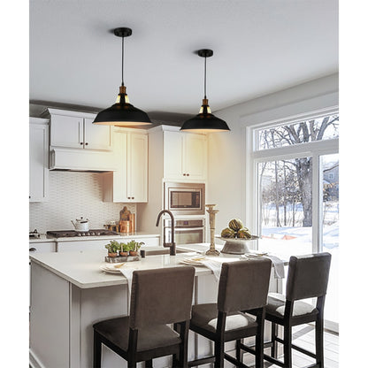 Lampada a sospensione industriale in metallo Carbon Loft Kamari