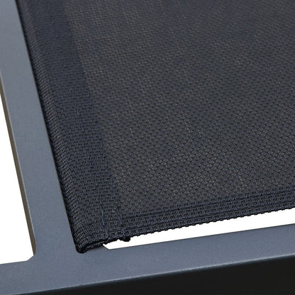 Set da pranzo da esterno Carlo in plastica effetto legno, 9 pezzi, per 8 persone, tavolo allungabile e sedia impilabile