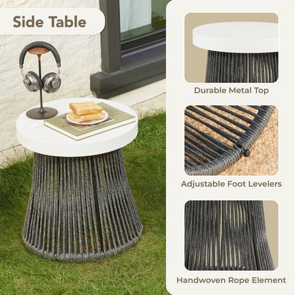 Set da bistrot per esterni Carlos, sedia girevole