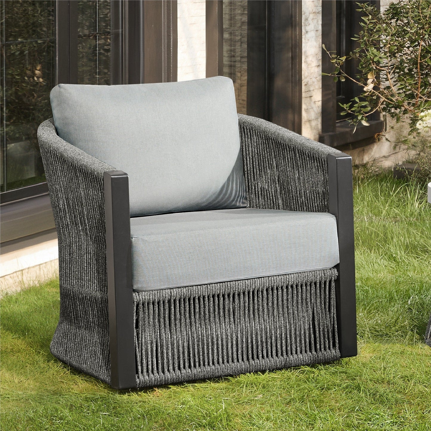 Set da bistrot per esterni Carlos, sedia girevole