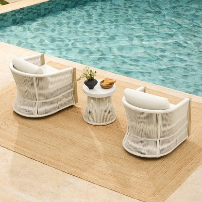 Set da bistrot per esterni Carlos, sedia girevole