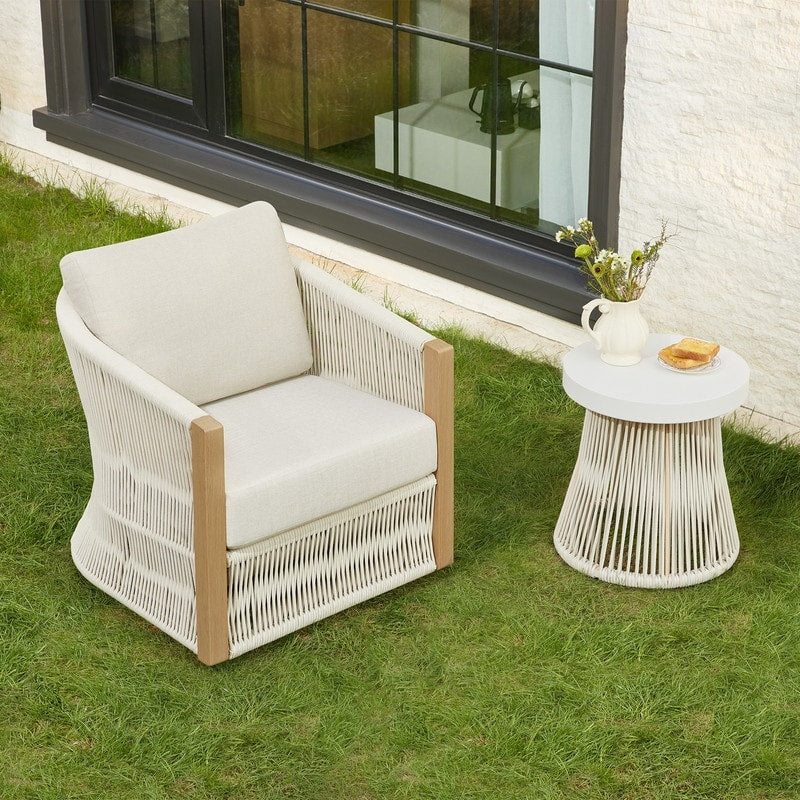 Set da bistrot per esterni Carlos, sedia girevole