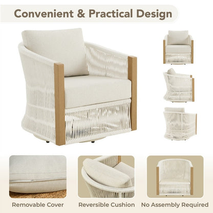 Set da bistrot per esterni Carlos, sedia girevole