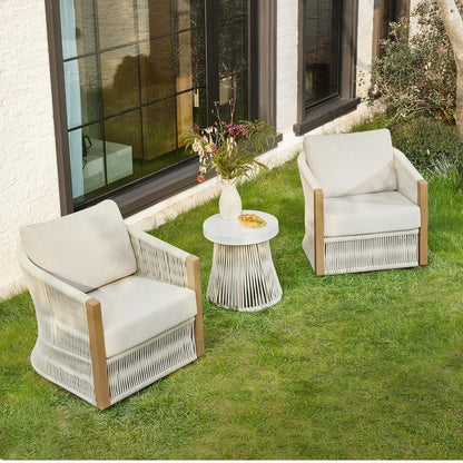 Set da bistrot per esterni Carlos, sedia girevole