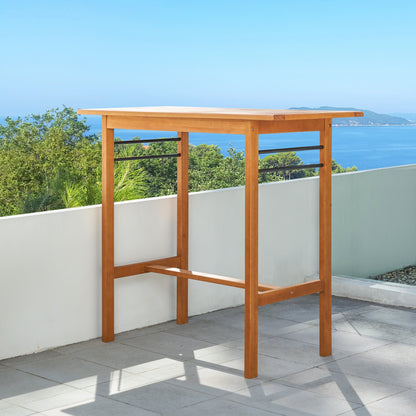 Tavolo da bar e sedie Carlton Honey Patio Wood all'altezza del bancone