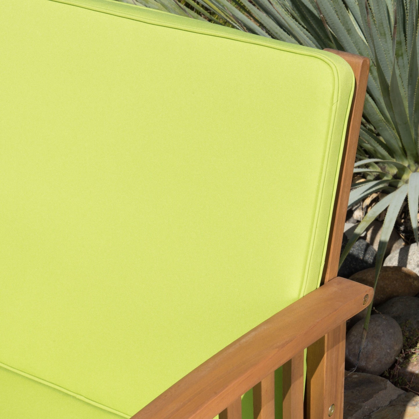 Christopher Knight Home Carolina - Set di divani da esterno in acacia da 4 pezzi - Seduta da giardino elegante e accogliente