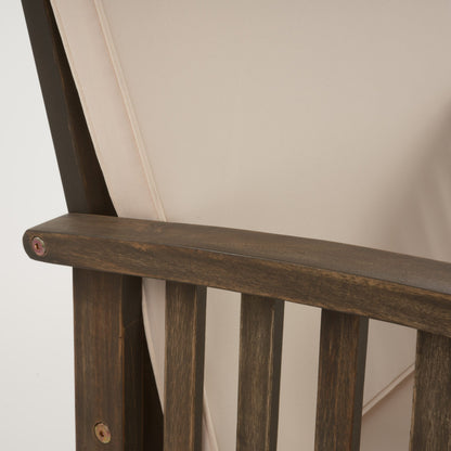 Christopher Knight Home Carolina - Set di divani da esterno in acacia da 4 pezzi - Seduta da giardino elegante e accogliente