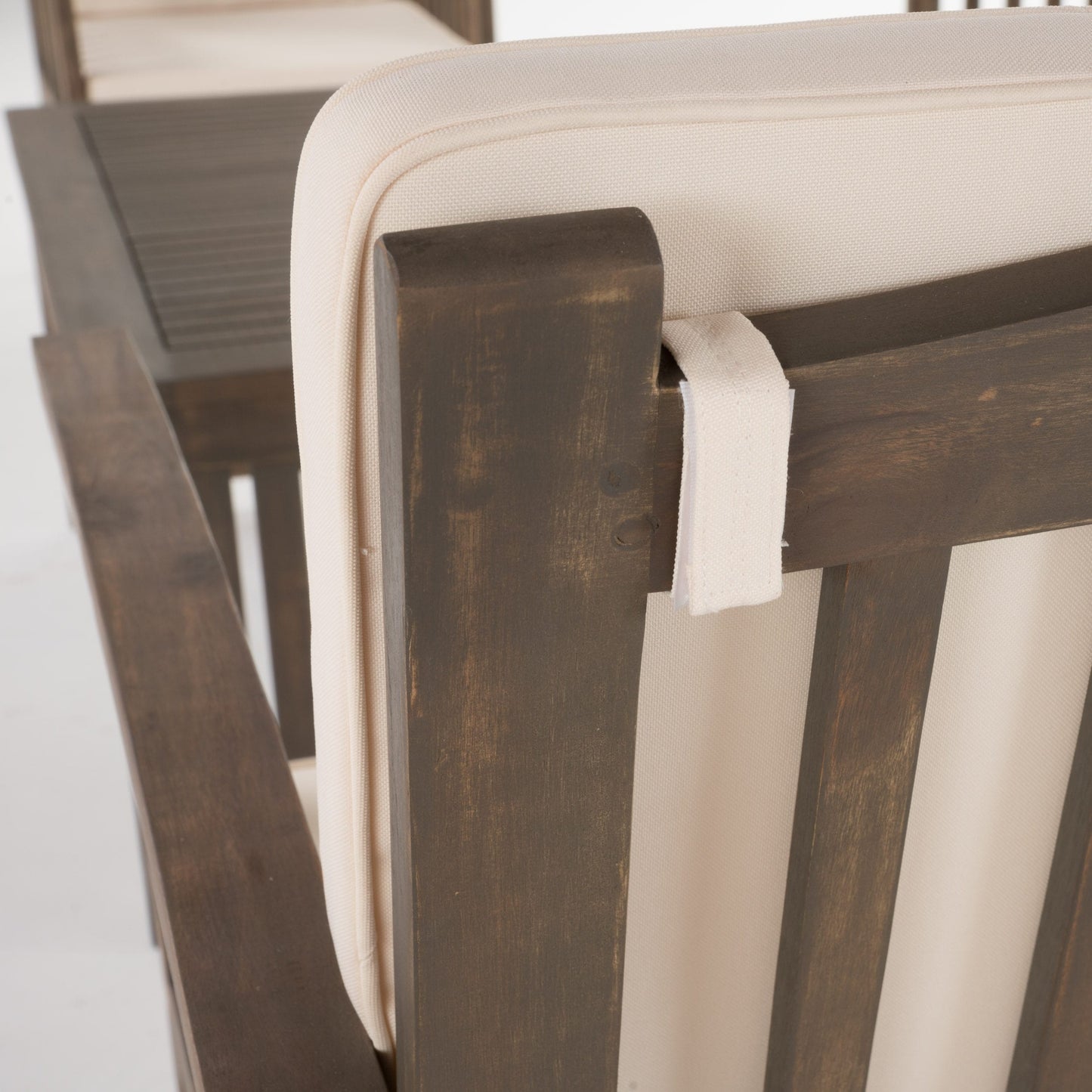 Christopher Knight Home Carolina - Set di divani da esterno in acacia da 4 pezzi - Seduta da giardino elegante e accogliente