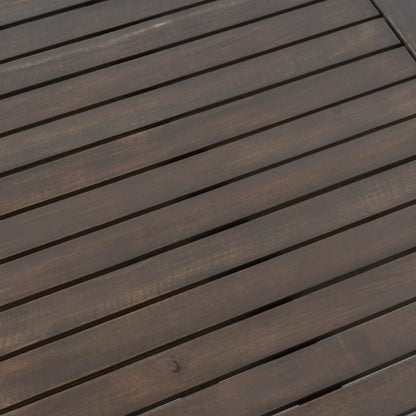 Set di divani da esterno Carolina Acacia da 8 pezzi di Christopher Knight Home