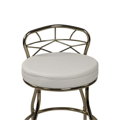 Sgabello da toeletta Diana X-Back con rotelle Carolina Living