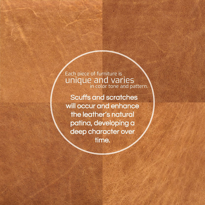 Divano letto Jasper in Poly &amp; Bark - Vera pelle italiana pieno fiore