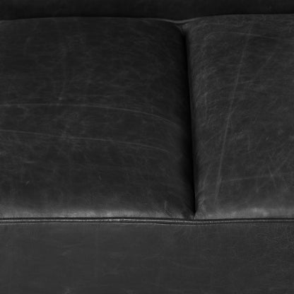 Divano letto Jasper in Poly &amp; Bark - Vera pelle italiana pieno fiore