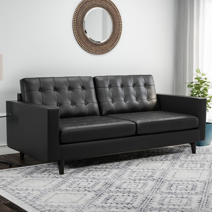 Divano in similpelle trapuntato Eggedal di Carson Carrington