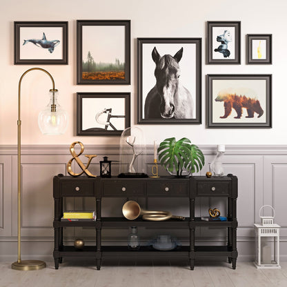 Lampada da terra ad arco Verona con paralume in vetro