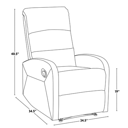 Poltrona reclinabile Marielle di Carson Carrington