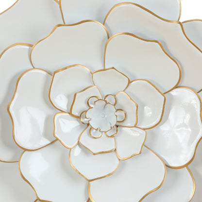 Carson Carrington Mjugg - Decorazione murale in metallo bianco con fiori