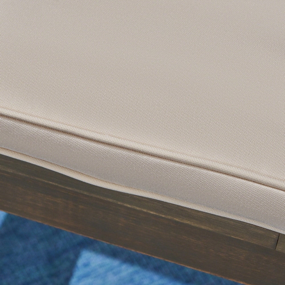 Casa Outdoor Set da bistrot rotondo in legno di acacia da 2 posti con gambe a X di Christopher Knight Home