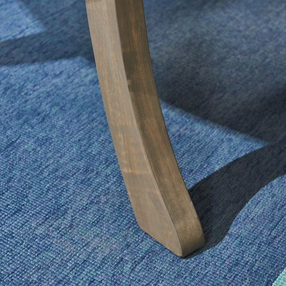 Set da pranzo rotondo in acacia da 4 posti Casa Outdoor con gambe intagliate di Christopher Knight Home