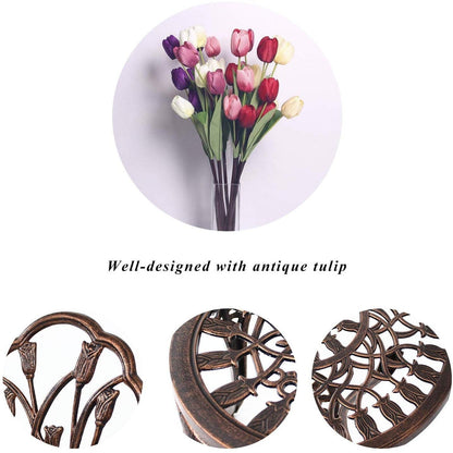 Set da esterno Tulip in alluminio da 3 pezzi con tavolo