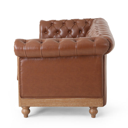 Divano Chesterfield Castalia con finiture a chiodo di Christopher Knight Home - 78,75 L x 33,50 P x 28,00 A
