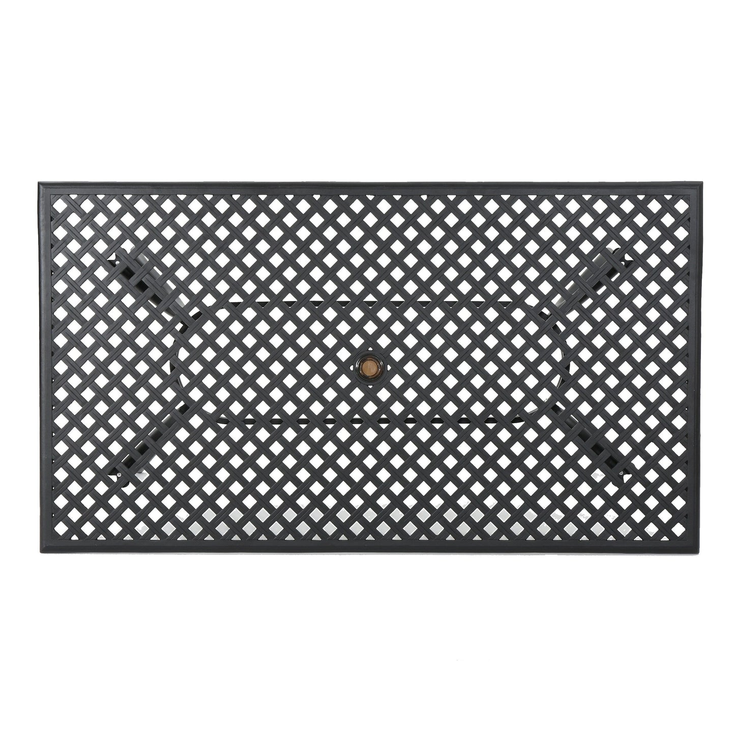 Set da pranzo da esterno in alluminio Cayman da 7 pezzi di Christopher Knight Home