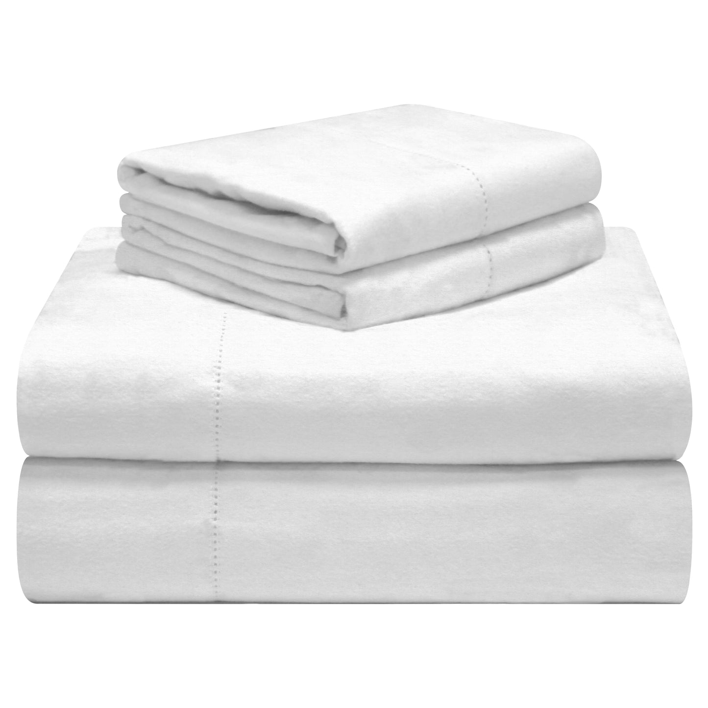Set di lenzuola Celeste Home in flanella pesante di cotone 190 GSM, effetto velluto