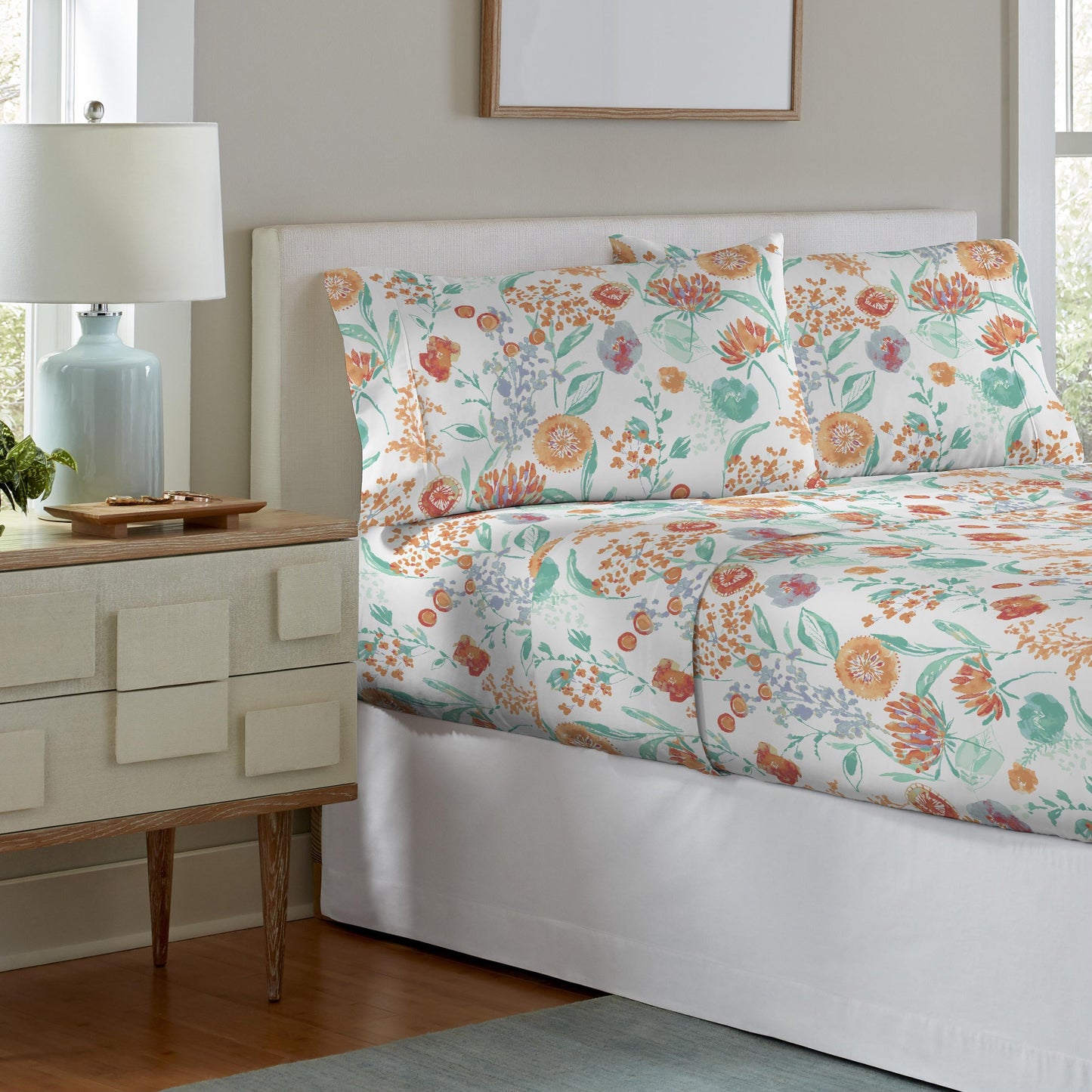 Set di lenzuola Celeste Home in flanella pesante di cotone 190 GSM, effetto velluto