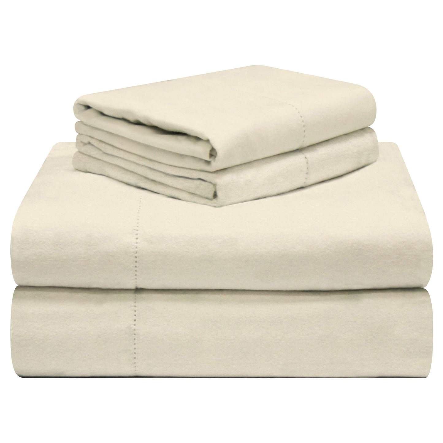 Set di lenzuola Celeste Home in flanella pesante di cotone 190 GSM, effetto velluto