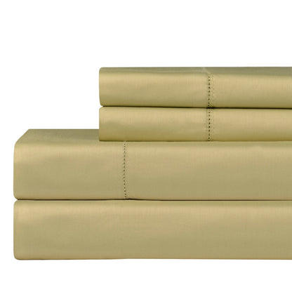 Set di lenzuola in raso di cotone Pima 610TC Celeste Home con tasche profonde