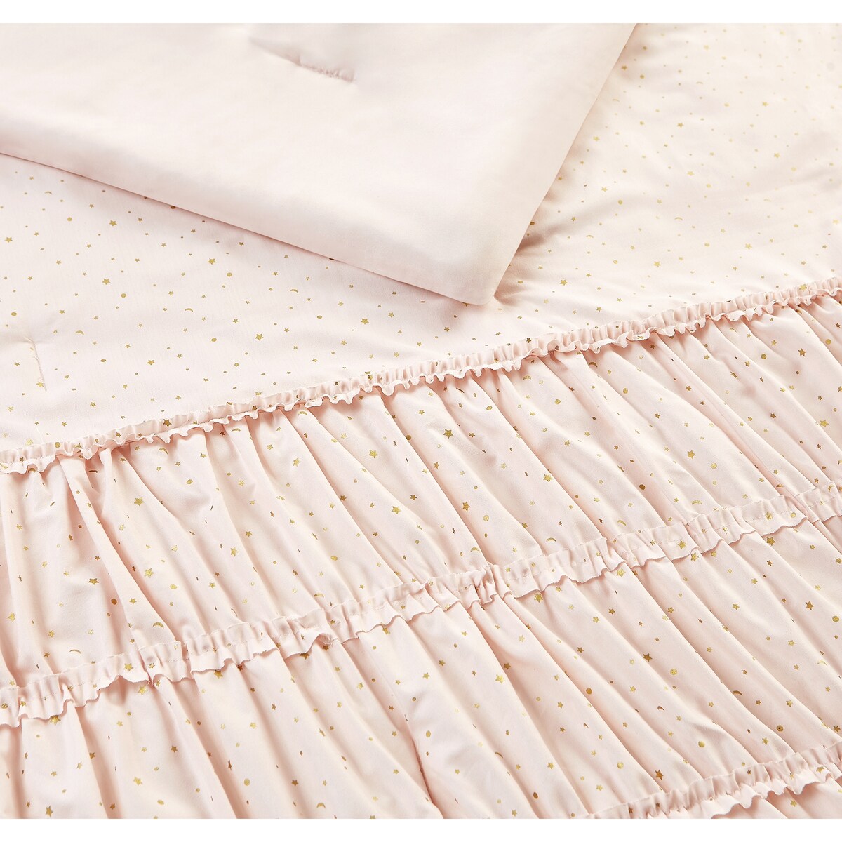 Set copripiumino in microfibra ultra morbida rosa "Celestial Princess" con cuscino a forma di luna