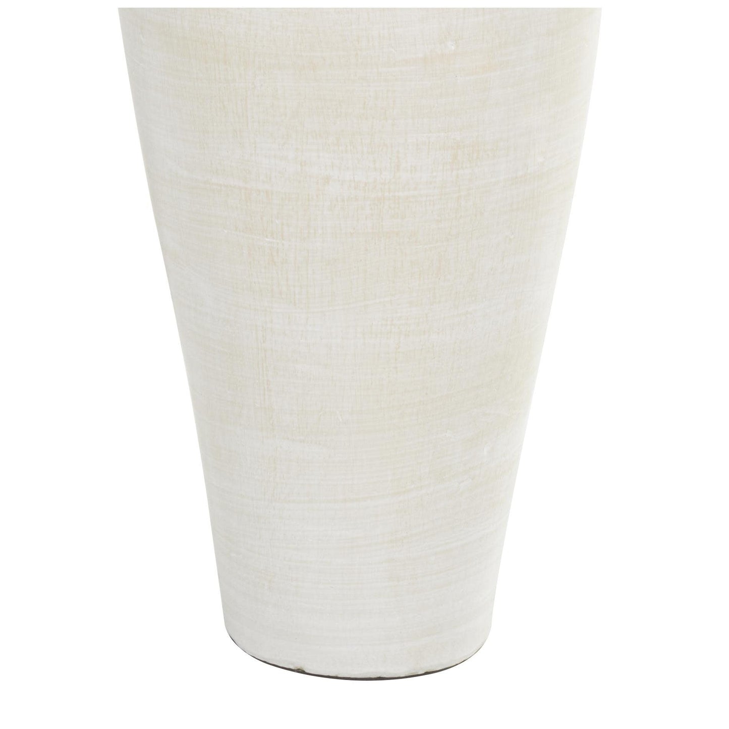 Vaso decorativo da pavimento in ceramica a forma di anfora alta - Bianco - Roche River Decor