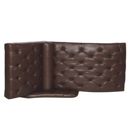 Poltrona chaise longue imbottita per interni, per il tempo libero, con cuscino e gambe in legno massello