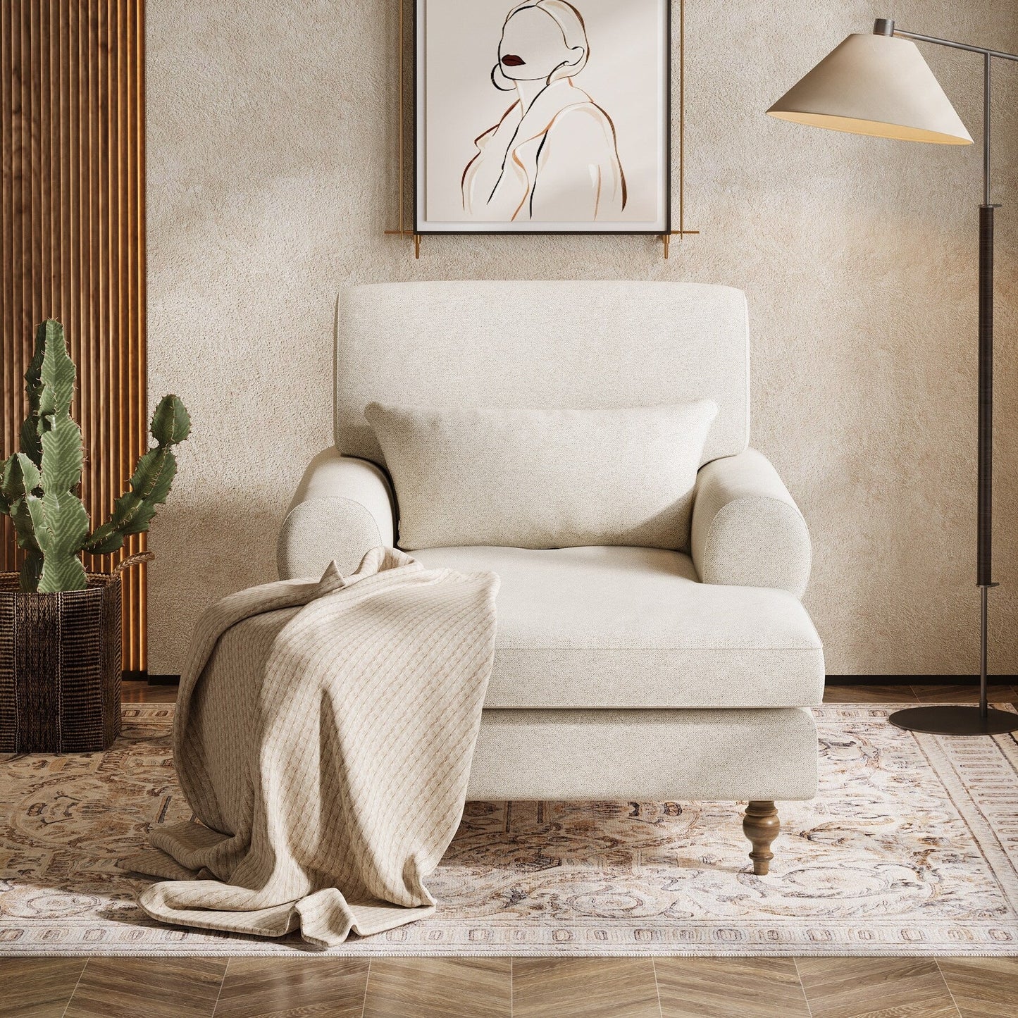 Poltrona chaise longue con schienale regolabile, sedia moderna e comoda da interno