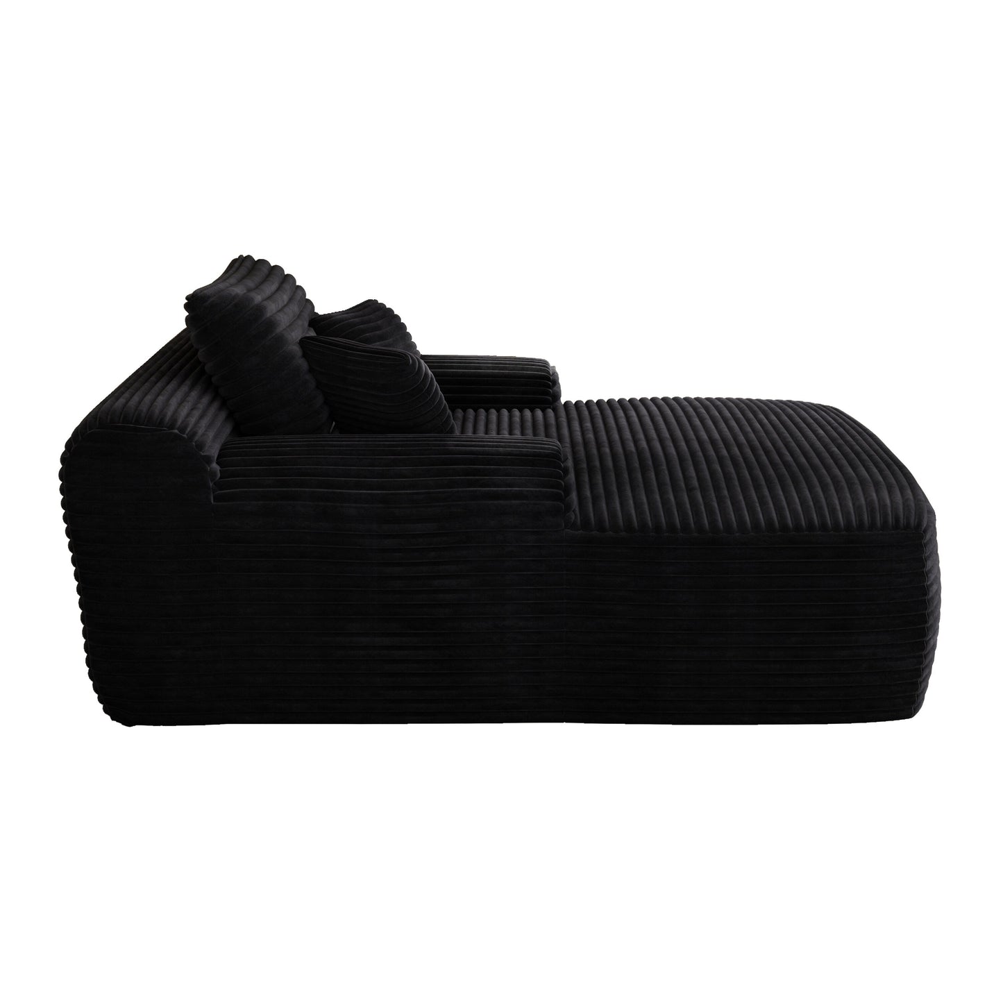 Poltrona chaise longue, divani per soggiorno, divano letto imbottito oversize per interni, divano letto Cloud per interni con seduta profonda