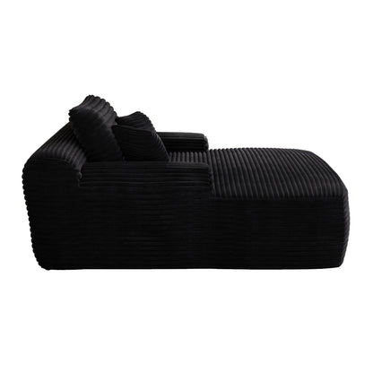 Poltrona chaise longue, divani per soggiorno, divano letto imbottito oversize per interni, divano letto Cloud per interni con seduta profonda