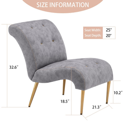 Divano chaise longue imbottito, poltrona decorativa per camera da letto, soggiorno