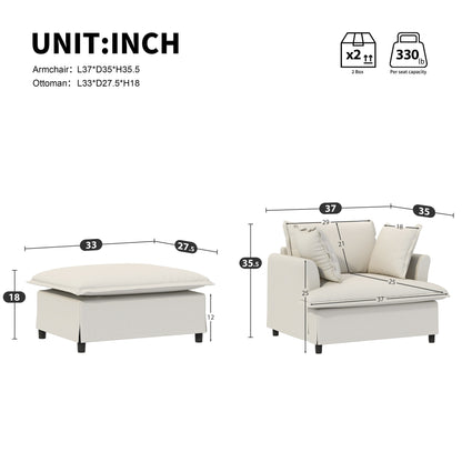 Chaise longue, divano letto singolo in ciniglia con ampia seduta, poltrona letto imbottita con poggiapiedi mobile, set divano da lettura