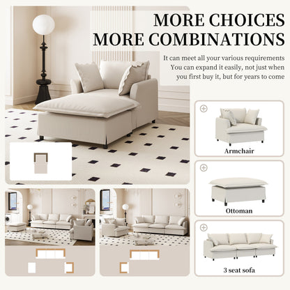 Chaise longue, divano letto singolo in ciniglia con ampia seduta, poltrona letto imbottita con poggiapiedi mobile, set divano da lettura