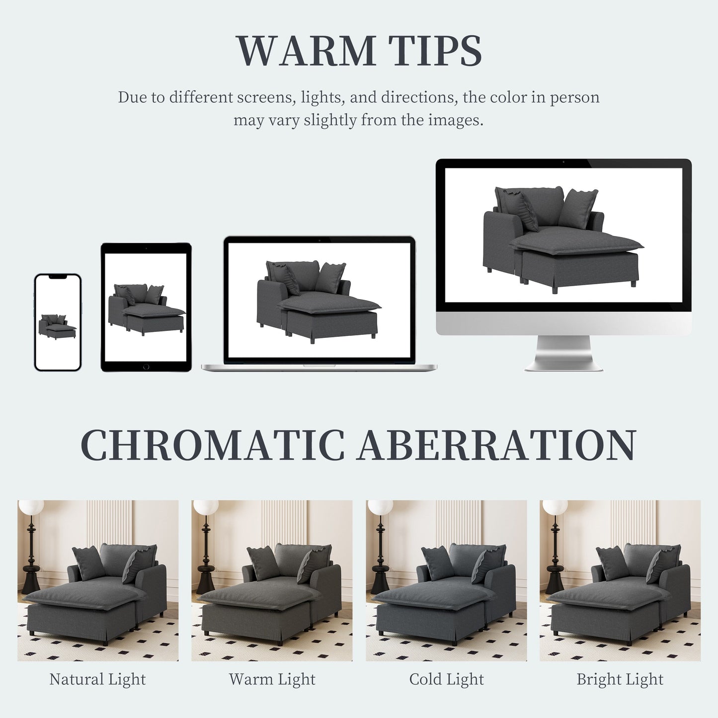 Chaise longue, divano letto singolo in ciniglia con ampia seduta, poltrona letto imbottita con poggiapiedi mobile, set divano da lettura