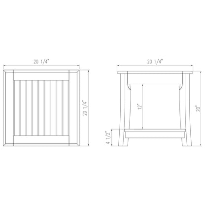 Set da conversazione per patio Cambridge Casual Chara in teak da 4 pezzi