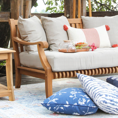 Set da conversazione per patio Cambridge Casual Chara in teak da 4 pezzi