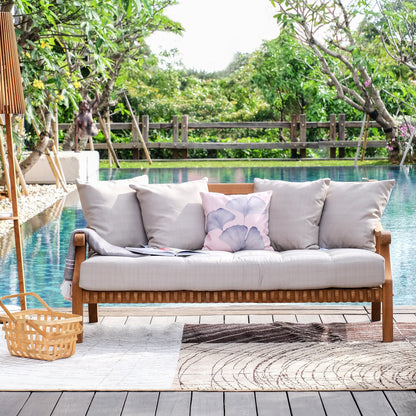 Set da conversazione per patio in teak Cambridge Casual Chara da 5 pezzi