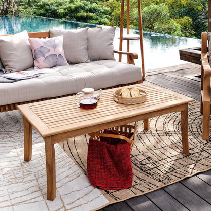 Set da conversazione per patio in teak Cambridge Casual Chara da 5 pezzi