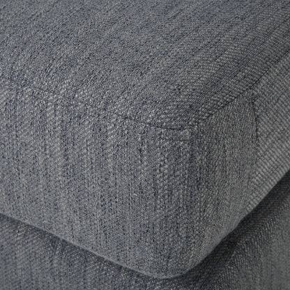 Divano moderno 101 a 3 posti color antracite con gambe in legno e due cuscini per il soggiorno