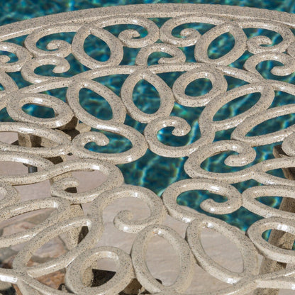 Set da bistrot Charleston in alluminio e rame di Christopher Knight Home