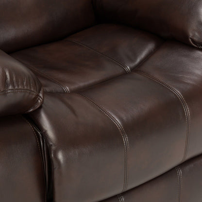 Poltrona reclinabile Charleston in pelle e gel di Greyson Living